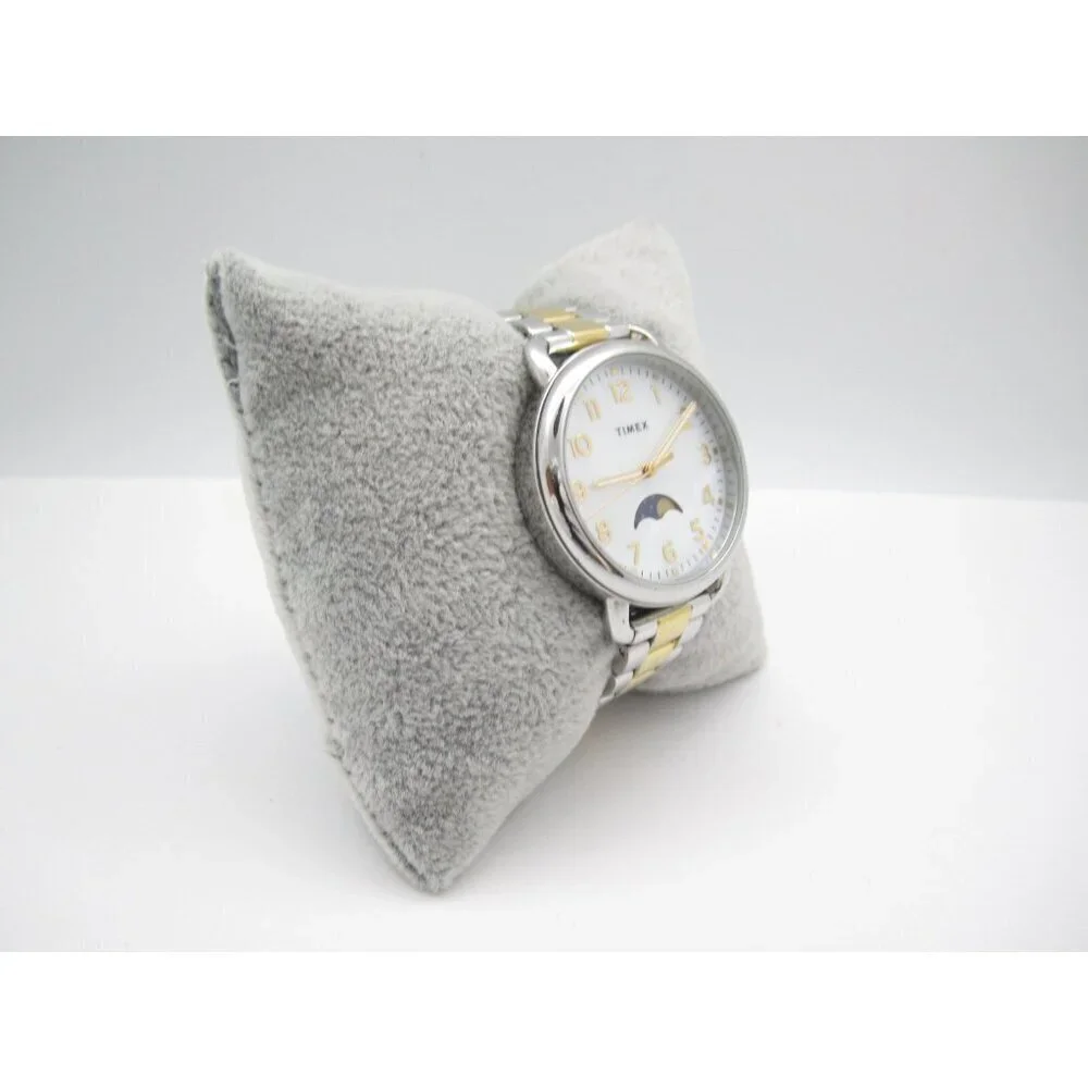 Women Timex Mother of Pearl Quartz WR Analog‎ 34mm Watch (H718) 
